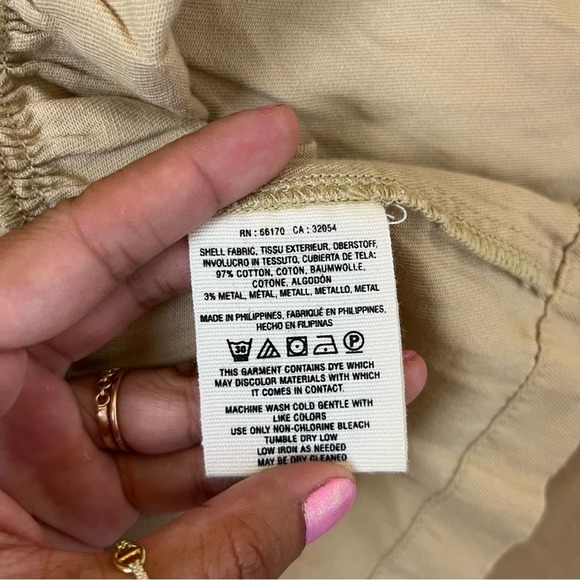 Anthropologie Hei Hei Tan Yellow Trim Swing Jacket - Picture 7 of 7